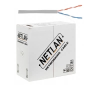 NETLAN U/UTP 2pair, Cat5, In, PVC, CCA (CCA-UU002-5-PVC-GY)