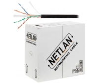 Кабель витая пара (LAN) для структурированных систем связи NETLAN U/UTP 4pair, Cat6, Solid, Out, PE (EC-UU004-6-PE-BK)