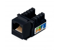 Вставка Keystone Jack CABEUS KJ-RJ45-Cat.5e-90-BK (9482c)