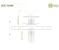 Универсальное крепление для PTZ-камеры к дисплею ErgoFount RCS-TVCB/R