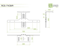 Универсальное крепление для PTZ-камеры к дисплею ErgoFount RCS-TVCB/R