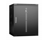 Шкаф настенный 19", 15U CABEUS SH-05F-15U60/60m-R-BK (10746c)