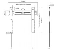 Кронштейн фиксированный Digis DSM-P5740