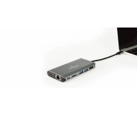 Переходник с USB тип C (вилка) на HDMI (розетка), DisplayPort (розетка) Kramer KDOCK-3