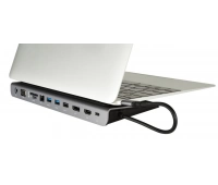 Переходник с USB тип C (вилка) на HDMI (розетка), VGA (розетка), DisplayPort (розетка) Kramer KDOCK-4