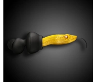 Наушники проводные Quarkie IN EAR - VIPER HEAD YELLOW