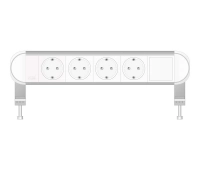 Настольная розеточная станция серии Chroma: 4 розетки (Schuko) ABL 2A010407