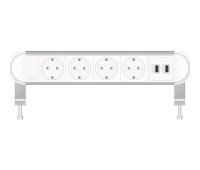 Настольная розеточная станция серии Chroma: 4 розетки (Schuko) ABL 2A010420