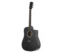 Электроакустическая гитара Fender Squier SA-105CE Dreadnought Black W/Fishman Preamp