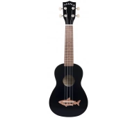 Укулеле KALA MK-SS/BLK MAKALA SHARK, SOPRANO UKULELE, BLACKTIP