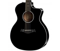 Электроакустическая гитара TAYLOR 214CE-BLK DLX