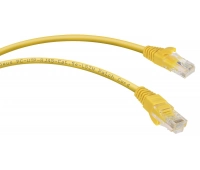 Патч-корд медный CABEUS PC-UTP-RJ45-Cat.5e-5m-YL-LSZH (9501c)