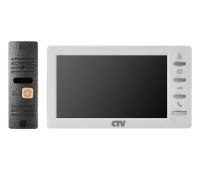 Комплект  видеодомофона CTV CTV-DP1701 S W (белый)