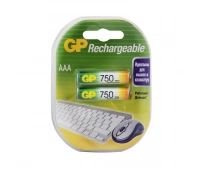 Перезаряжаемые Ni-Mh аккумуляторы GP Batteries GP 75AAAHC AA (GP 75AAAHC-2DECRC2), упак. 2 шт.
