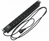 Блок силовых розетокдля 19 шкафов Hyperline SHE19-10IEC-2.5IEC