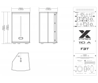 Активная двухполосная акустическая система FBT X-PRO 110A