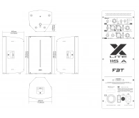 Двухполосная би-амп активная акустическая система FBT X-LITE 115A