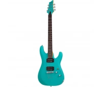 Гитара электрическая шестиструнная Schecter C-6 Deluxe SAQ Satin Aqua