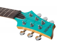 Гитара электрическая шестиструнная Schecter C-6 Deluxe SAQ Satin Aqua