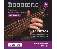 Струны для акустической гитары Bosstone Clear Tone AS FB11-52