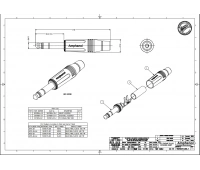 Джек стерео (кабельный) Amphenol ACPS-GN