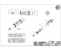 Джек моно (кабельный) Amphenol ACPM-GB