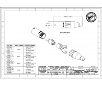 Разъем XLR (кабельный) папа Amphenol AC3M