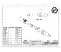 Разъем XLR (кабельный) папа Amphenol AC3MCP