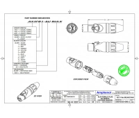 Разъем XLR (кабельный) мама Amphenol AX5F