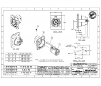 Разъем блочный 6 контактов Amphenol AP-6-21