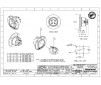 Разъем блочный 4 контакта Amphenol AP-4-14