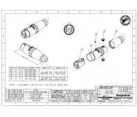 Разъем блочный 4 контакта Amphenol AP-4-11