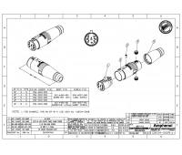 Разъем кабельный 6 контактов Amphenol AP-6-11