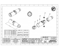 Разъем блочный 6 контактов Amphenol AP-6-12