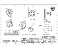 Разъем блочный 6 контактов Amphenol AP622