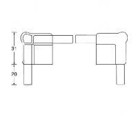 Пластиковый стыковочный уголок ADAM HALL Q4506MG