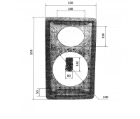 Корпус акустической системы ES-ACOUSTIC ES10P-K