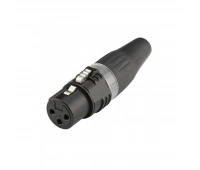 Разъем XLR 3-pin (розетка) Sommer Cable HI-X3CF-BLK