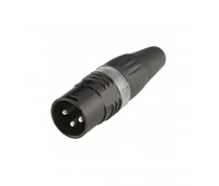 Разъем XLR 3-pin (вилка) Sommer Cable HI-X3CM-BLK