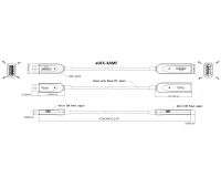 Активный гибридный оптоволоконный кабель USB 3.0 Aberman aUFC-3AMF-50