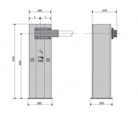 Шлагбаум автоматический для правостороннего монтажа CAME GARD 4000DX COMBO CLASSICO