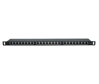 Патч-панель 19" Wize W0.5U24CAT6-SH