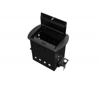 Прямоугольный металлический корпус Wize WRTS-M-4CBOX-B