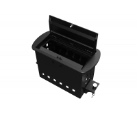 Прямоугольный металлический корпус Wize WRTS-M-6CBOX-B