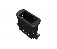 Прямоугольный металлический корпус Wize WRTS-M-4BOX-B