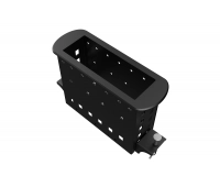 Прямоугольный металлический корпус Wize WRTS-M-6BOX-B