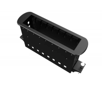 Прямоугольный металлический корпус Wize WRTS-M-8BOX-B
