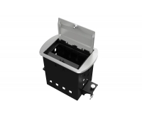 Прямоугольный металлический корпус Wize WRTS-M-4CBOX-S