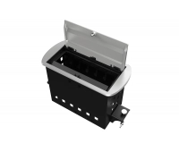 Прямоугольный металлический корпус Wize WRTS-M-6CBOX-S