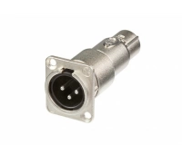 Адаптер проходной XLR 3 контакта штекер - гнездо Neutrik NA3MDF